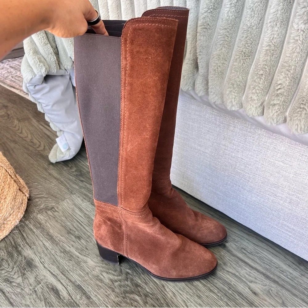 Aquatalia Nova Knee High Suede Boots - Picture 12 of 16